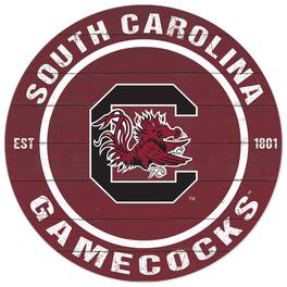 Jardine - South Carolina Gamecocks 20'' x 20'' Indoor/Outdoor Circle Sign - Maroon