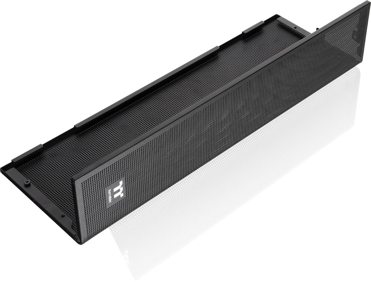 Alt View 14. Thermaltake - View 380 XL TG ARGB Dual-Chamber Chassis with Hidden-Connector Motherboard Support ATX Mid Tower PC Case - Black.