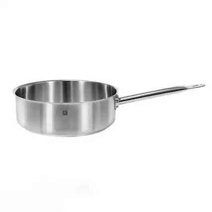 Front. ZWILLING - ZWILLING Commercial 9.5-qt Stainless Steel Saute Pan without the Lid - Stainless Steel.