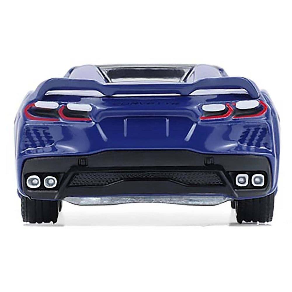 Alt View 1. Greenlight - 2021 Chevrolet Corvette Stingray Convertible Elkhart Lake Blue "GreenLight Muscle" Series 30 1/64 - Blue.
