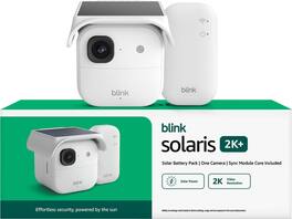 Blink - Solaris 2K+ - Solar-powered wireless smart security camera, runs in as little as 45 minutes of direct sun, System - White