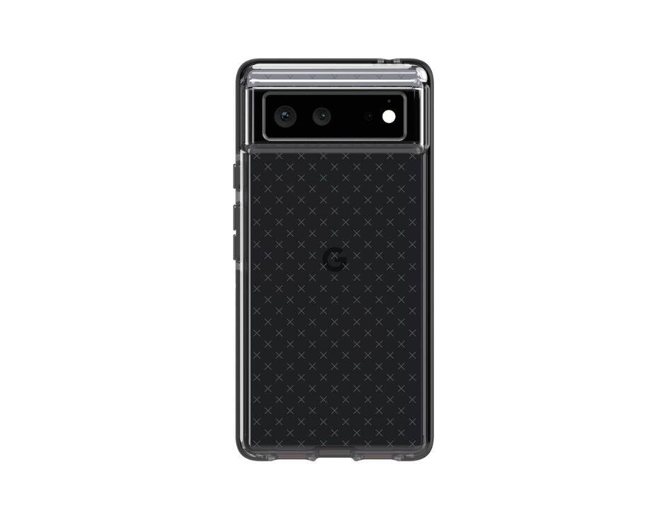 Front. Tech21 - Tech 21 EVO CHECK Multi-Drop Phone Protection 16 FT Impact Tested Antimicrobial Technology For Google Pixel 6 - Smokey/Black.