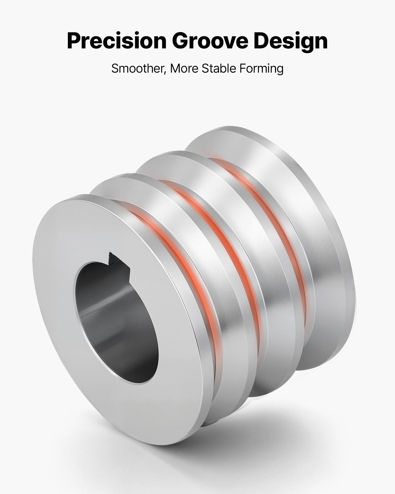 Precision Groove Design  
Smoother, More Stable Forming