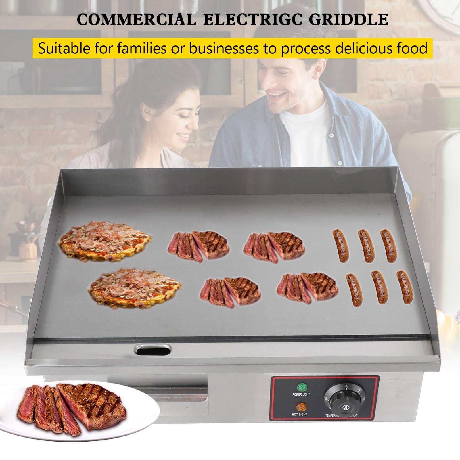 COMMERCIAL ELECTRIC GRIDDLE  
Suitable for families or businesses to process delicious food