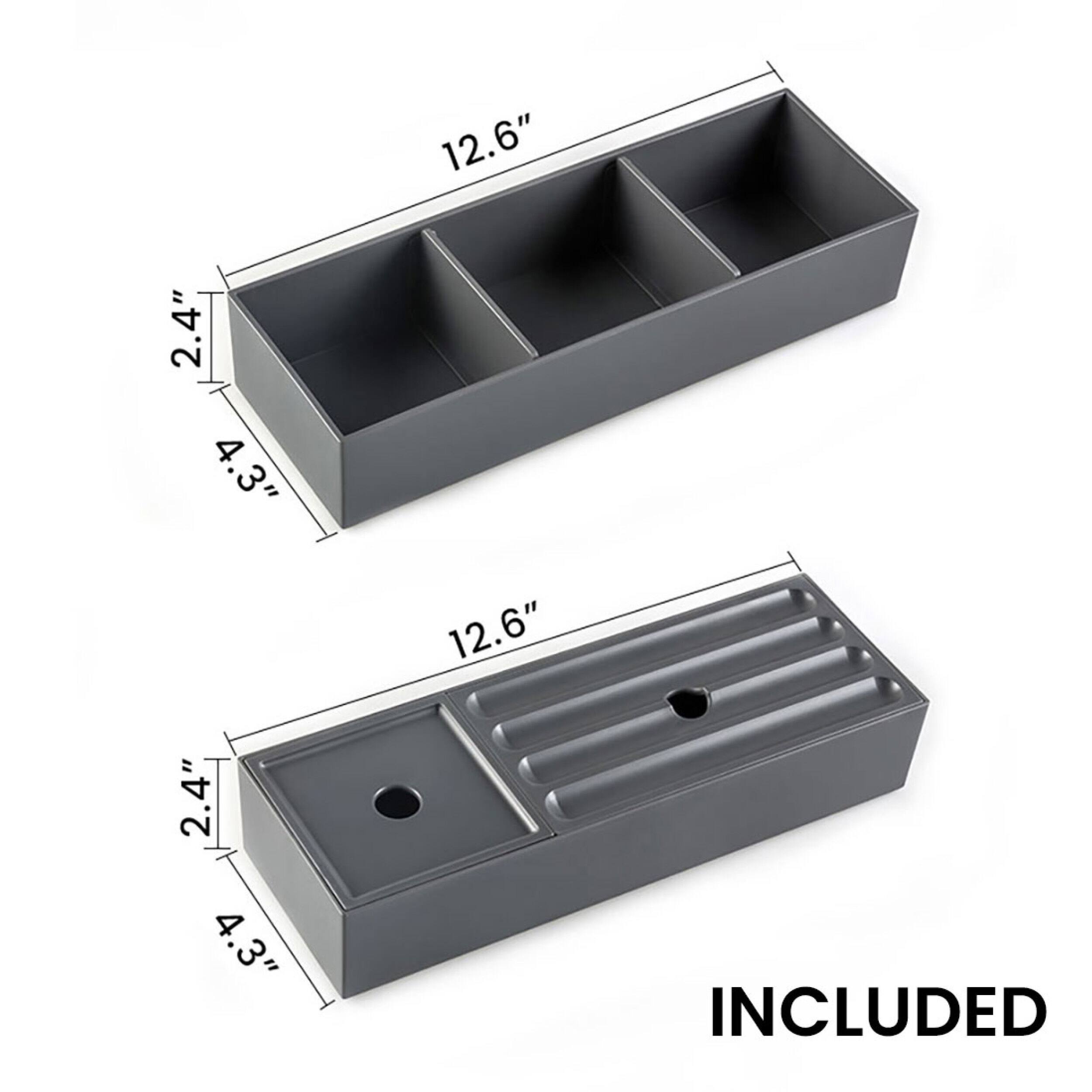 12.6" x 2.4" x 4.3"  
INCLUDED