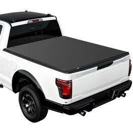 VEVOR - Soft Tri-Fold Truck Bed Tonneau Cover, Compatible with 2015-2025 Ford F-150 5.5ft (67.1 in) Bed,Waterproof Tonneau Cover - Black