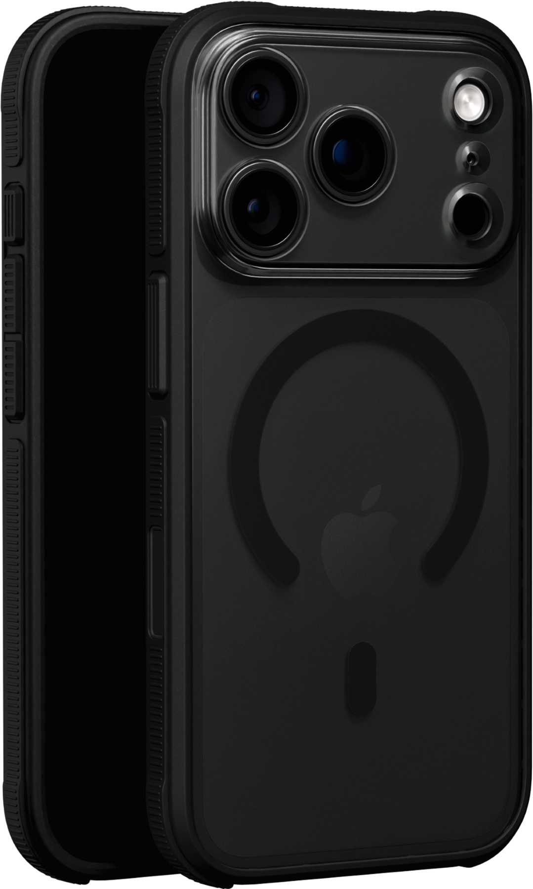 Angle. dbrand - Ghost Case with MagSafe for Apple iPhone 18 Pro Max / iPhone 17 Pro Max - Black.