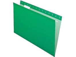 Pendaflex - Recycled Hanging File Folders, Legal Size, 25/Box - Bright Green