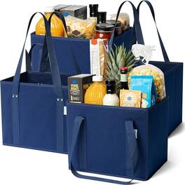Vulpecula Spade - Reusable Grocery Bags or Shopping Bags - Blue