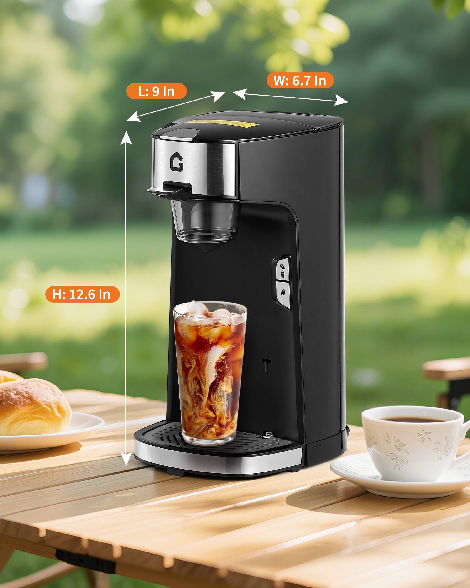 L: 9 In  
W: 6.7 In  
H: 12.6 In