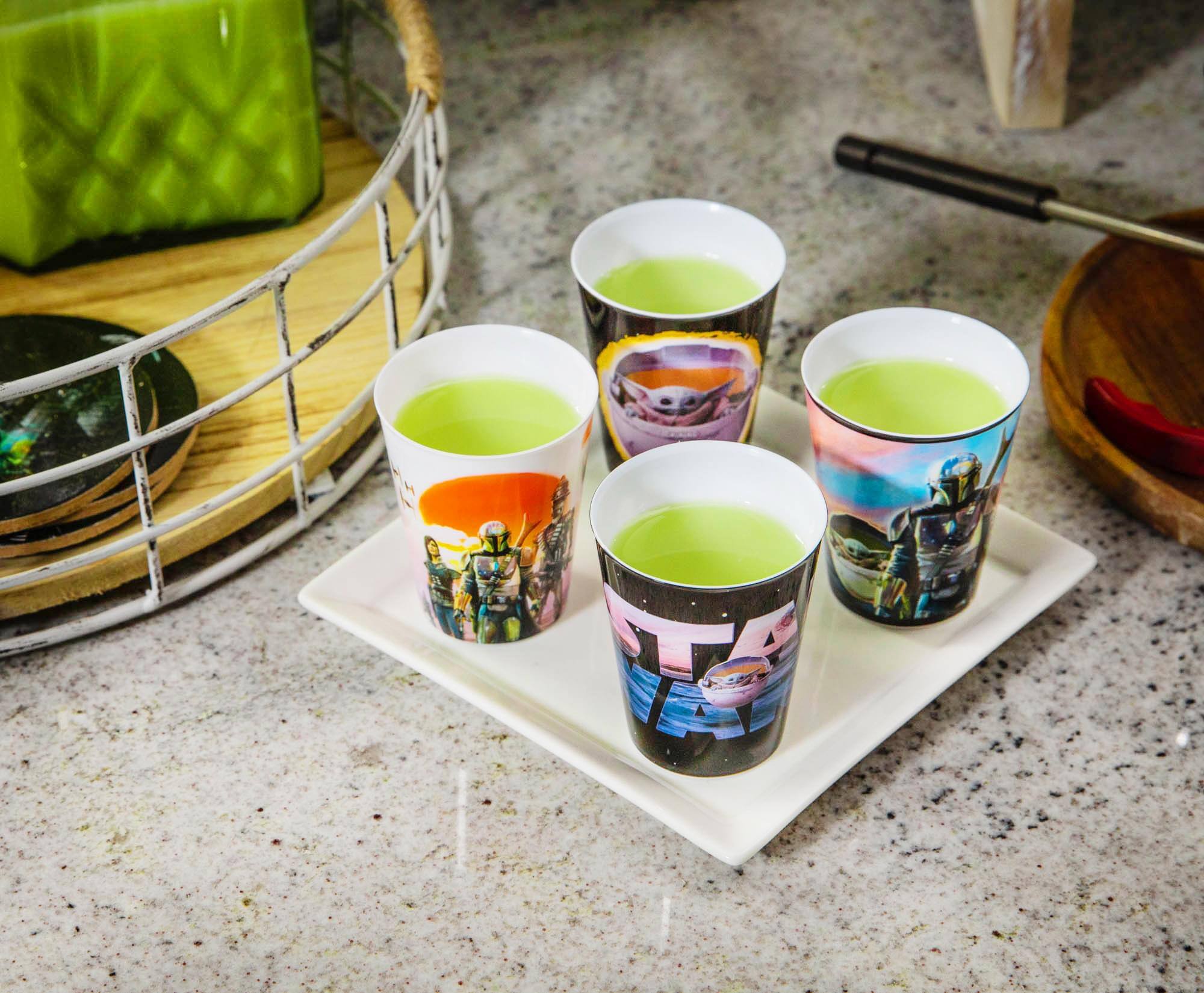 Alt View 5. Silver Buffalo - Star Wars: The Mandalorian 1.5-Ounce Plastic Mini Cups | Set of 4 - Black.