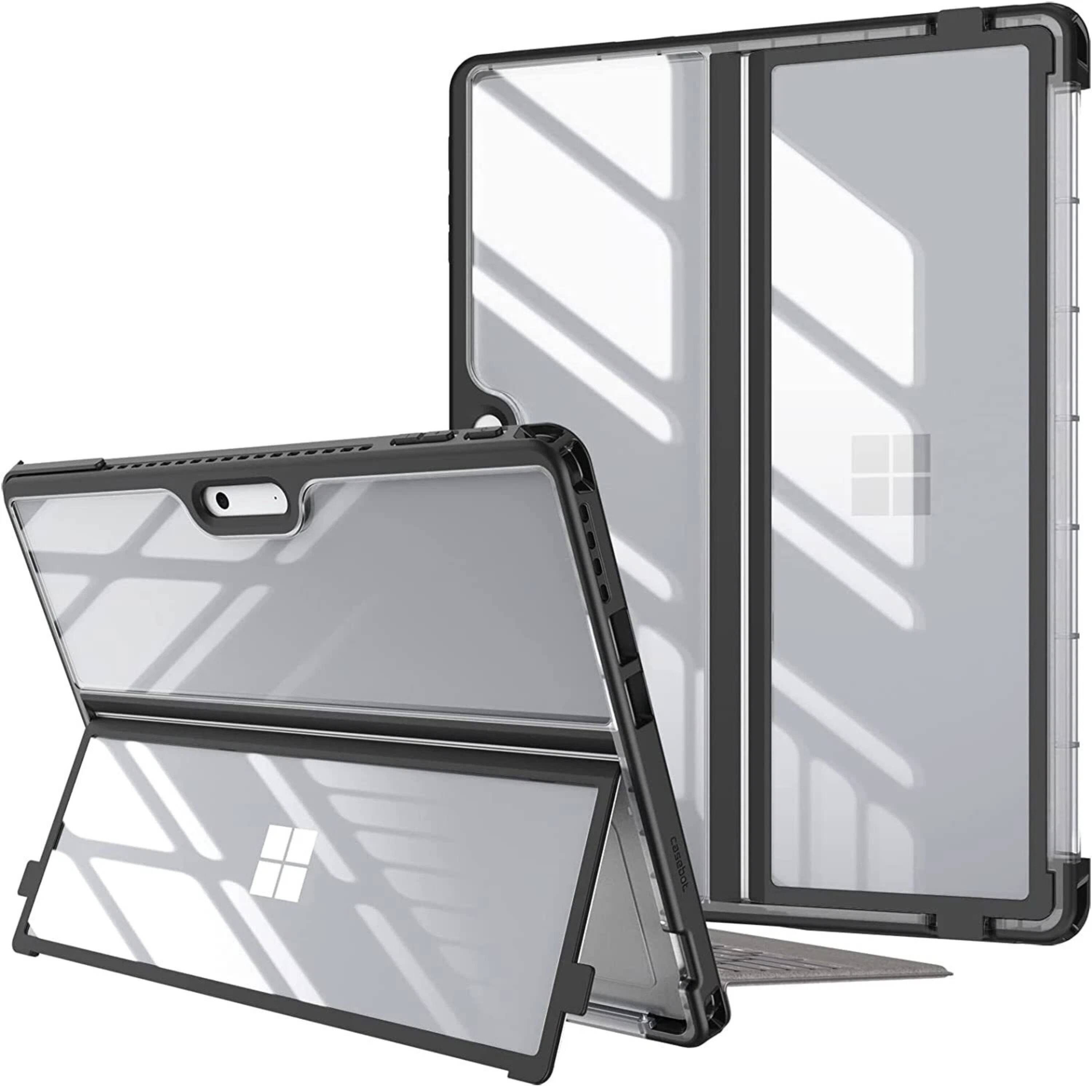 Kitcheniva - Rugged Protective Case For Microsoft Surface Pro 11 2024 Pro 10 Pro 9 13 Inch - Black
