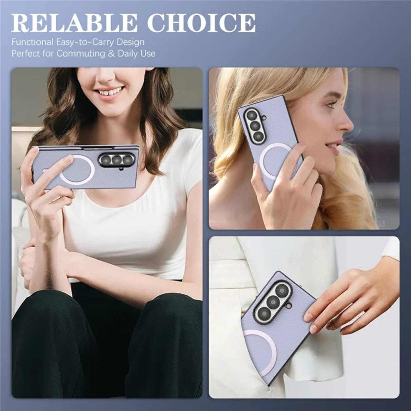 RELIABLE CHOICE  
Functional Easy-to-Carry Design  
Perfect for Commuting & Daily Use