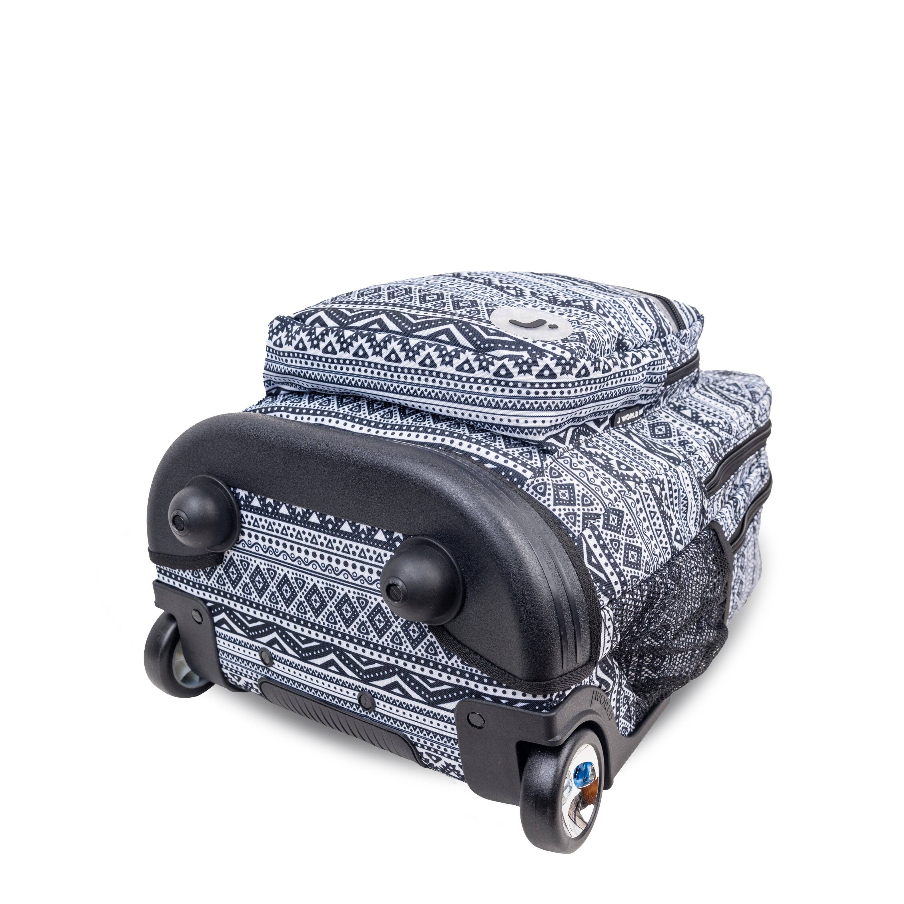 Alt View 1. J World - J World Unisex Sundance 20" Rolling Backpack with Laptop Sleeve for School and Travel, Tribal - TRIBAL.