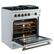 Left. Forno Appliances - Giovanni 4.32 Cu. Ft. Freestanding Gas Convection Range - White.