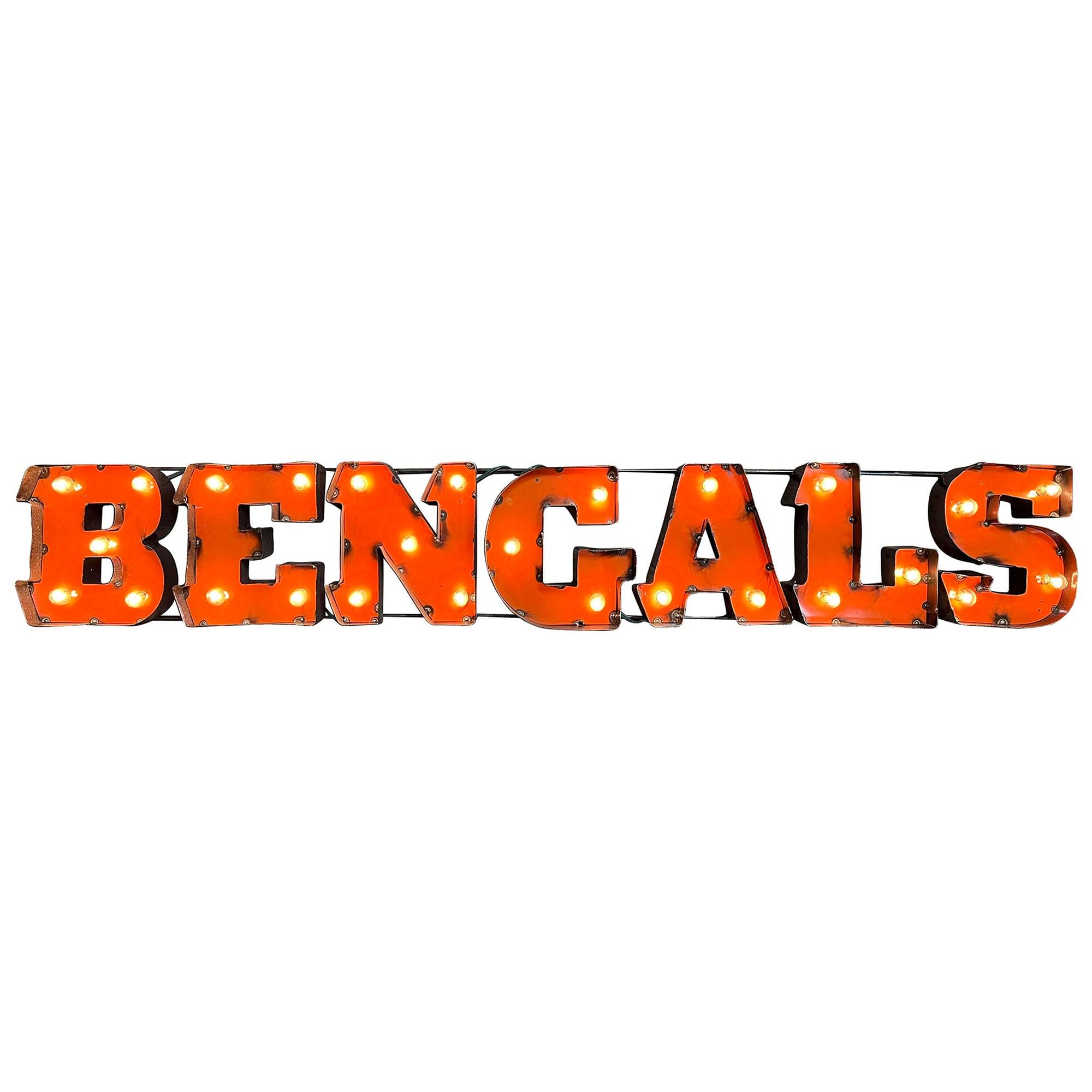 Imperial - Cincinnati Bengals 9" x 47" Recycled Metal Sign - Multicolor