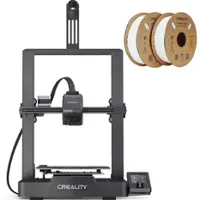 Creality - Ender-3 V3 SE 3D Printer Basic Combo (1.75 mm Ender PLA Filament- White 2-Pack) - Black - Front_Zoom