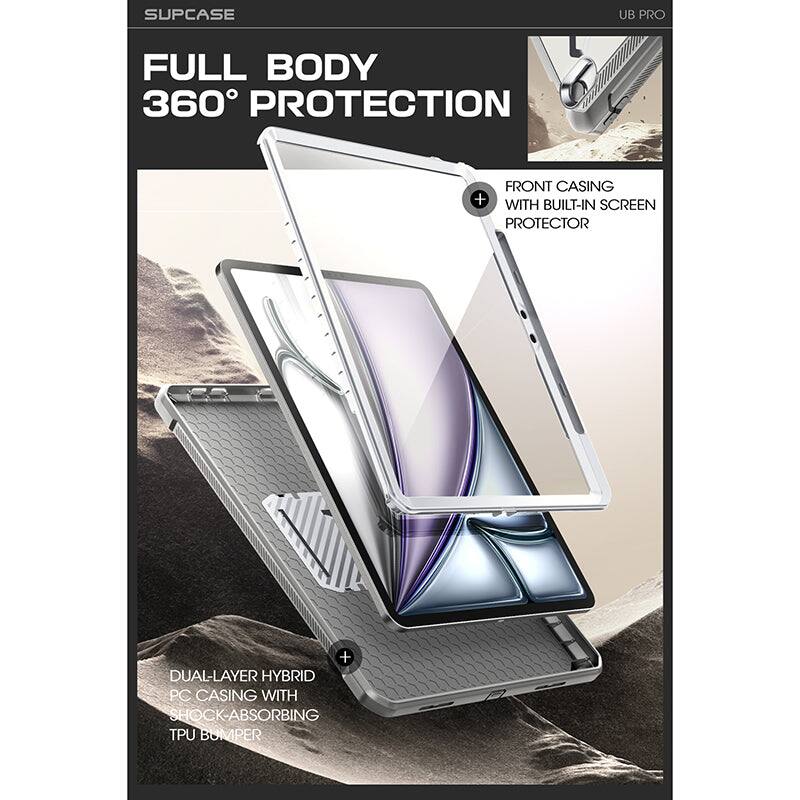SUPCASE UB PRO

FULL BODY 360° PROTECTION

- FRONT CASING WITH BUILT-IN SCREEN PROTECTOR
- DUAL-LAYER HYBRID PC CASING WITH SHOCK-ABSORBING TPU BUMPER