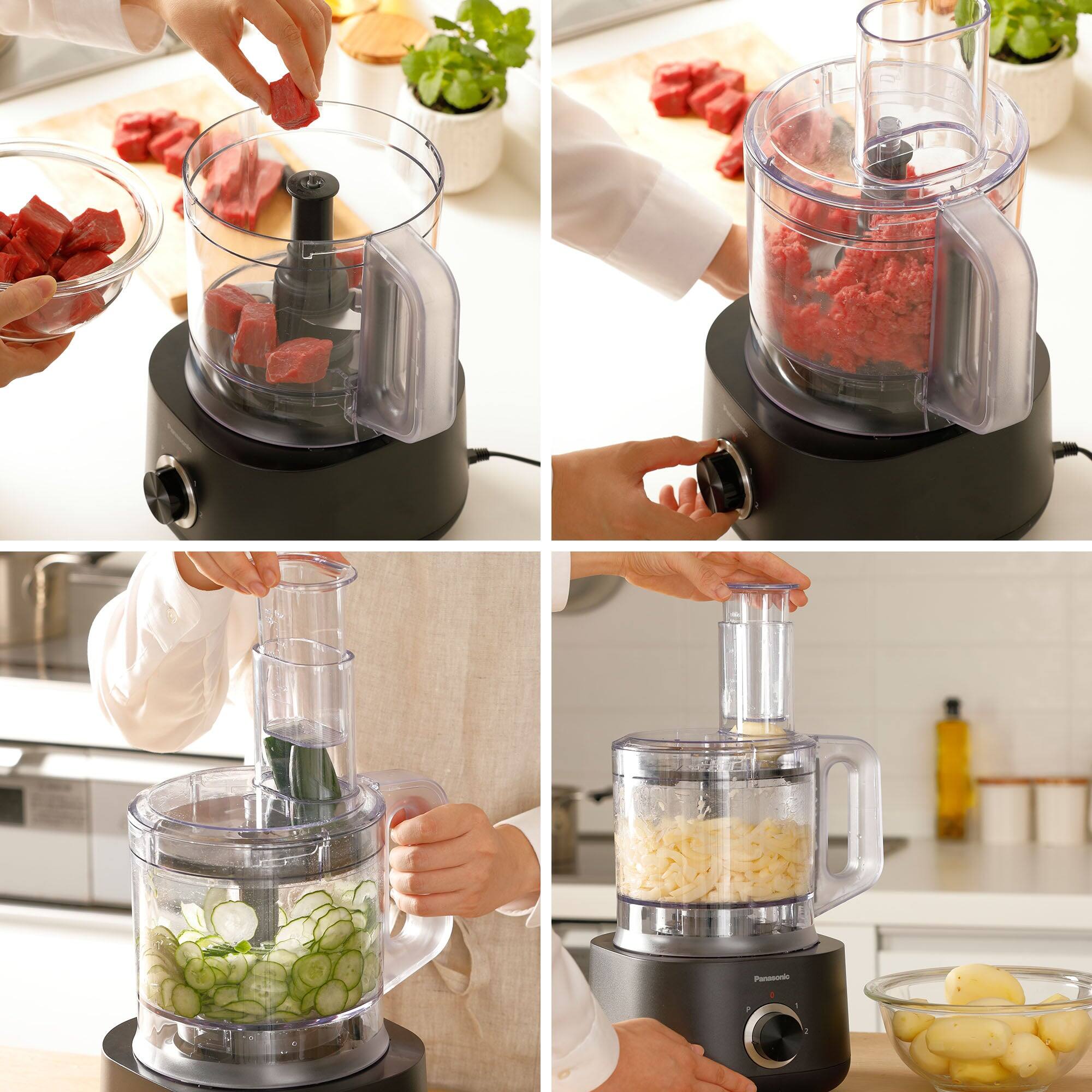 Left. Panasonic - Panasonic Food Processor & Vegetable Chopper - Black.