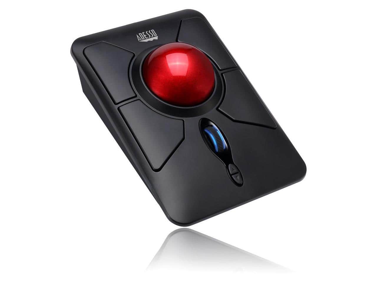 Adesso - iMouse T50 - Wireless Programmable Ergonomic Trackball Mouse - Wireless - Black