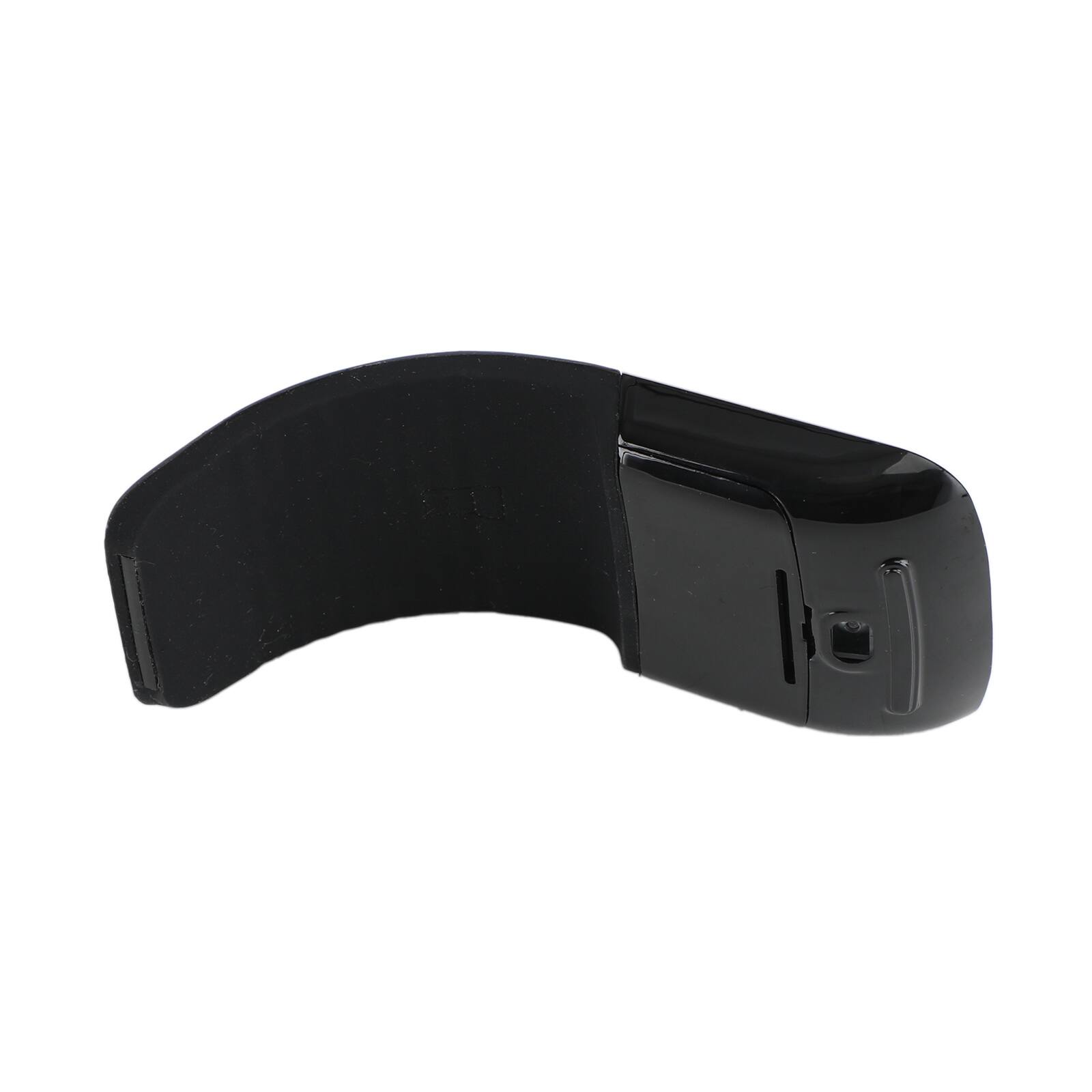 Alt View 8. Topteng - Foldable Arc Touch Wireless Mouse - 2.4GHz USB, Curves to Turn On/Off, Portable for Travel & Laptop - Black.