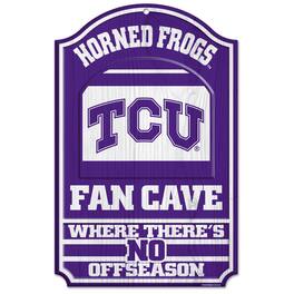 WinCraft - TCU Horned Frogs 11'' x 17'' Wood Sign - Multicolor