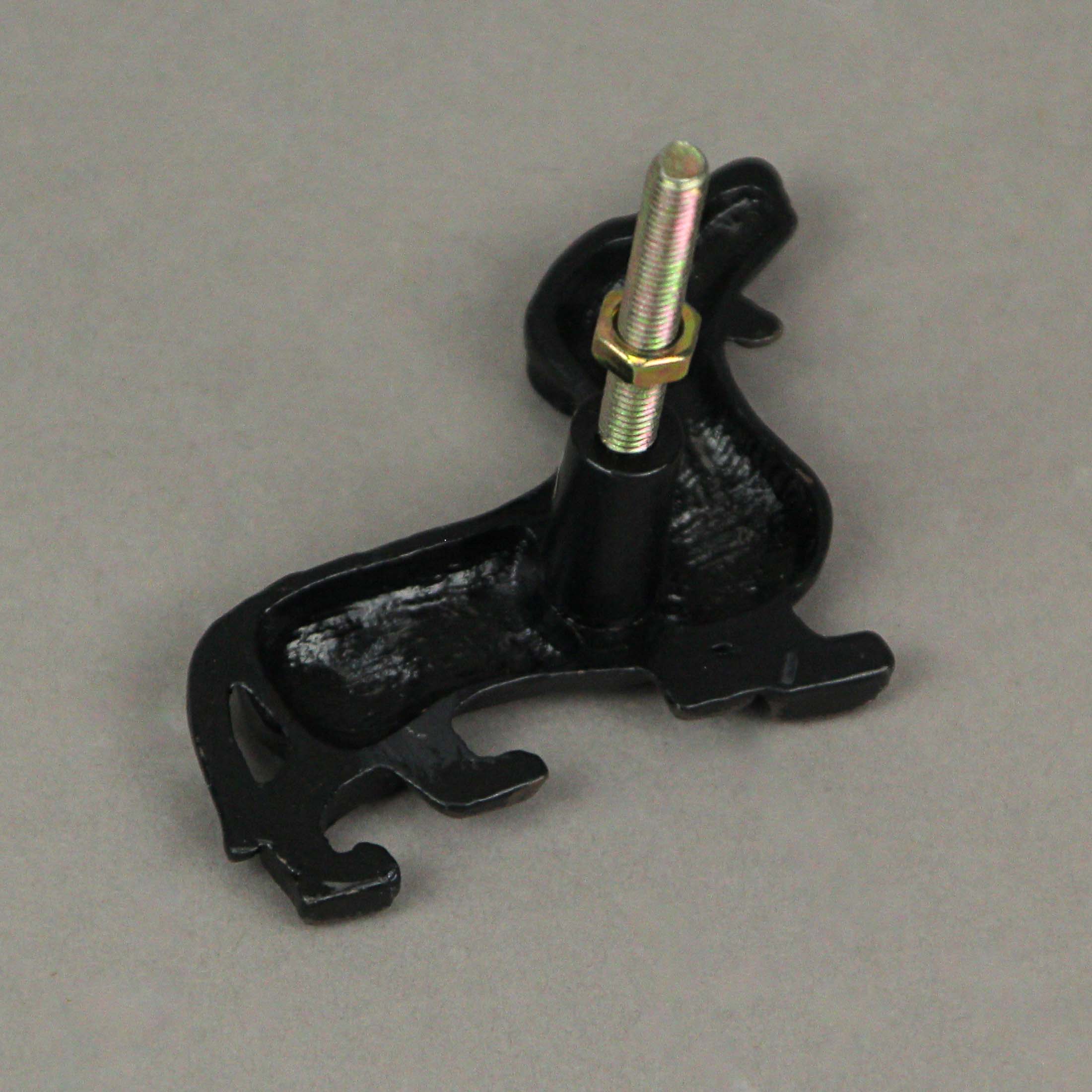 Alt View 2. Upper Deck - Set of 6 Black Cast Iron Dachshund Dog Drawer Pulls Decorative Cabinet Handle Knobs - Black.