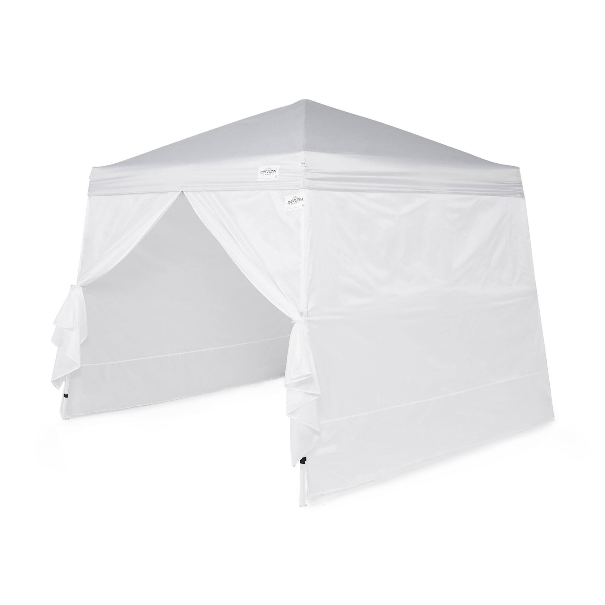 Alt View 5. Caravan Canopy - Caravan Canopy V-Series 10 x 10 Foot Tent Sidewalls, White (Sidewalls Only) - White.