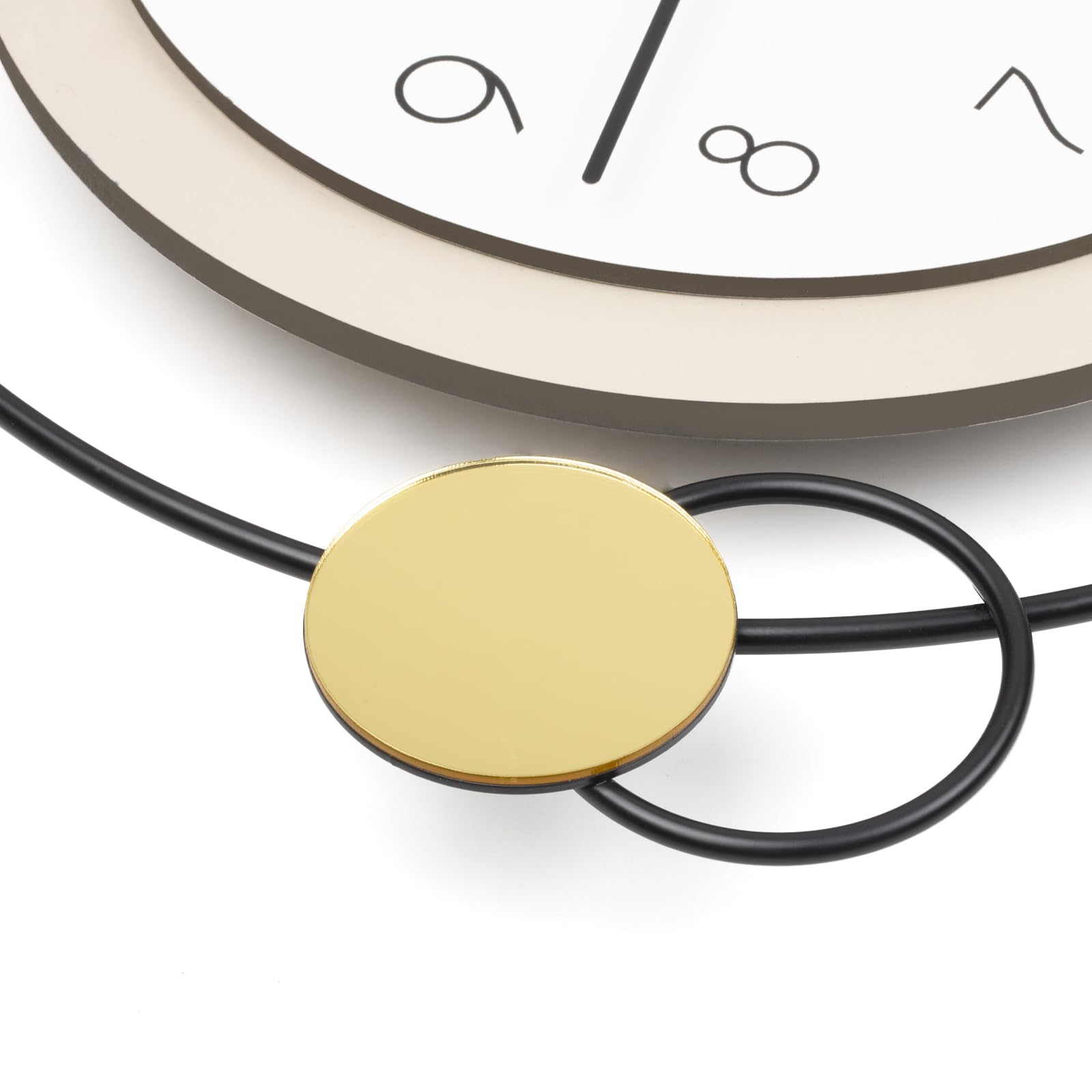 Angle. Dazzed Corner - Wall Clock Decorative Modern Clock - Black.