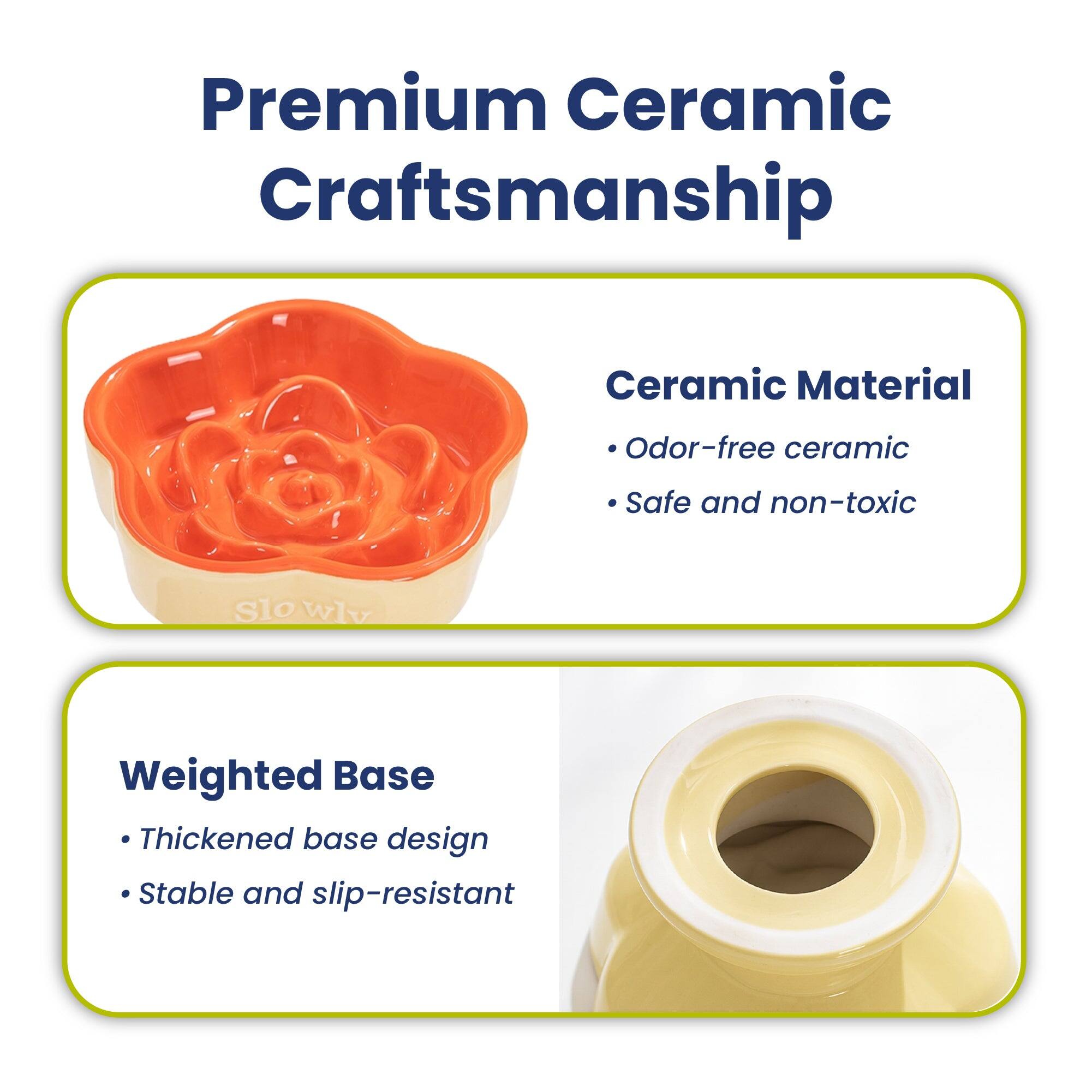 Premium Ceramic Craftsmanship

Ceramic Material
- Odor-free ceramic
- Safe and non-toxic

Weighted Base
- Thickened base design
- Stable and slip-resistant