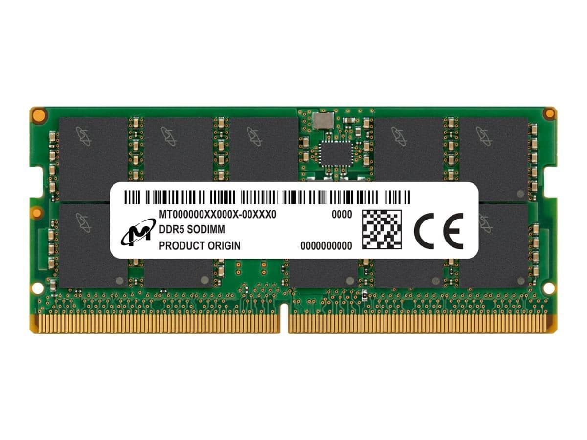 Micron Technology - 16gb ddr5 sdram memory module (mtc10c1084s1tc56bd1r) - Black