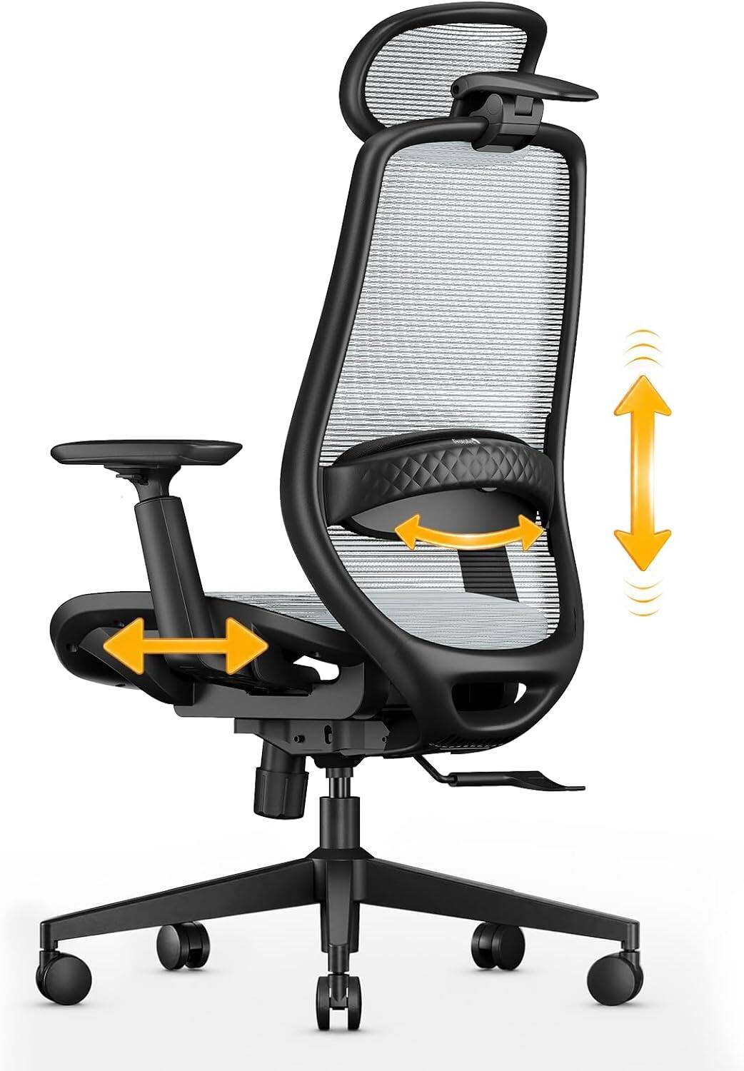 ProtoArc EC200 Pro Ergonomic Mesh Office Chair for Remote Work Gray ...