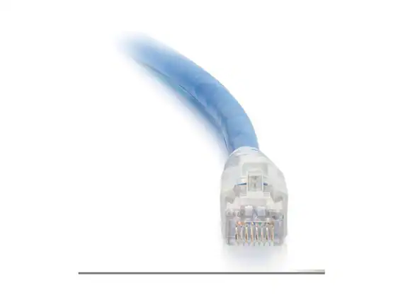 Front. Cables to Go - C2G 43173 HDBaseT Certified Cat6a Cable with Discontinuous Shielding, Plenum CMP-Rated, Blue (75 Feet, 22.86 Meters).