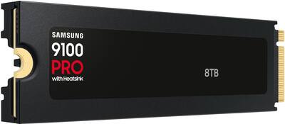 Samsung SSD 9100 PRO with Heatsink 8TB Internal SSD, PCIe 5.0x4 M Samsung SSD 9100 PRO with Heatsink 8TB Internal SSD, PCIe 5.0x4 M