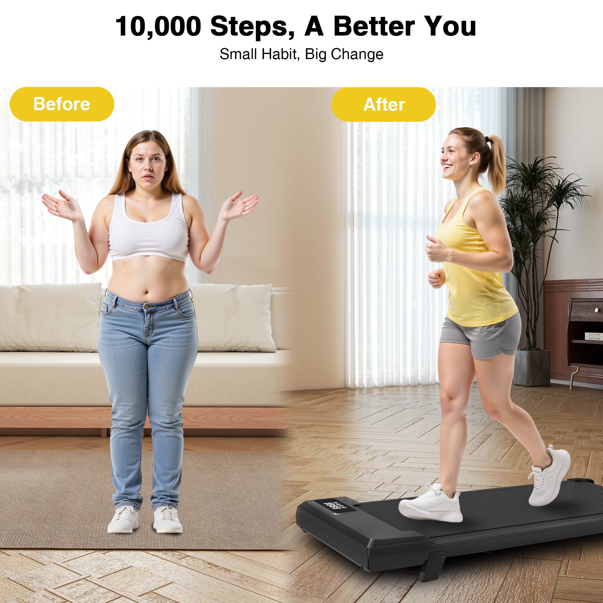 10,000 Steps, A Better You  
Small Habit, Big Change  

Before  
After