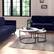 Alt View 11. CorLiving - Fort Worth Nesting Coffee Table in Marble Effect Finish - White.