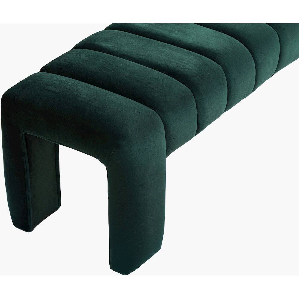 Alt View 3. Meridian Furniture - Andaz Green Bench - Green.