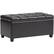 Front. Simpli Home - Sienna Storage Ottoman Bench - Tanner's Brown.