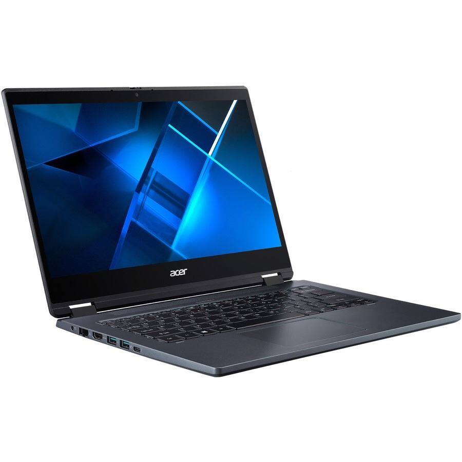 Angle. Acer - TravelMate Spin P4 14” Touchscreen Intel Core i7 11th Gen 16GB RAM 512GB SSD Windows 11 Pro TMP414RN-51-70TN.