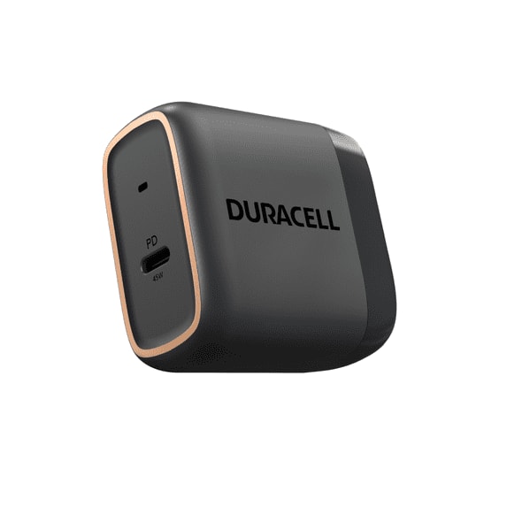 Duracell - Premium Foldable Wall Charger 45W PD Single Port USB-C From The Most Trusted Brand In Power! DMP-WC-PD45 - Multi