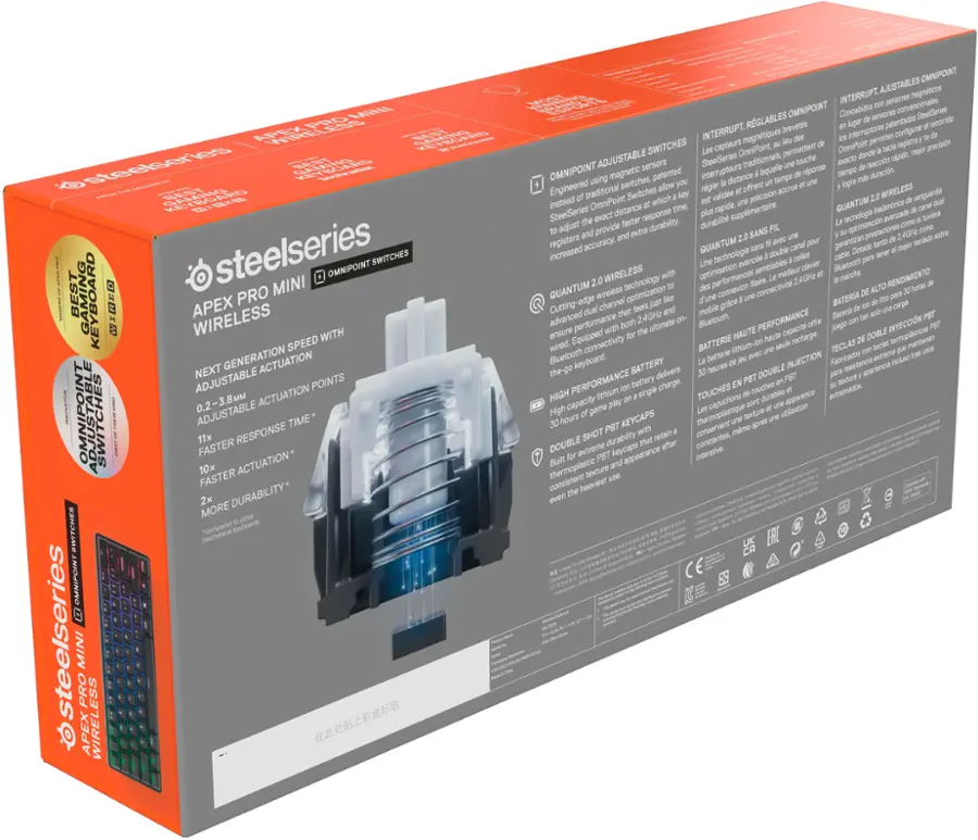 Steelseries Mini CMNGPONT T DEST I APEX PRO WIRELESS WITH SPERD NEXT GENERATION ACTUATION ADJURTABLE POITS CHES -28 ACTUAATION COUSTAD SWITCHES ACJURTABLE PA- thu RESPONDE FARTEM 1e ACTUATION FASTER MORE 2n DURABLITY | osteelseries MINI FRO APEX ESS TA O ANSTAAA - a - N - - MILAKA - - AU SWITCHES - Cnoensc - - - - ADUISTARA Snedeas - - sar - OMMPOINT Mr - - - - - - - - a nothing_to_trnscribe - Seittes - - ana - Ctorscri NIT icre - - - - Sedasr - - - -no - an - - - - MASTR - - - - - - - - A - -oi_ a - ER - - AN ITU - - -e - a nothing_to_trnscribe - nc - - S Aerca utn_totranscribe -e - ECRT - sat - - - Tooer -Ua - - - BTT - -G - Reta - A Aa AR - R RORMNCE Ju - - - m TOUCHEY - - - - - - arTT - -Y - - - - i - DOURL - - - A - ea notn  - - - a