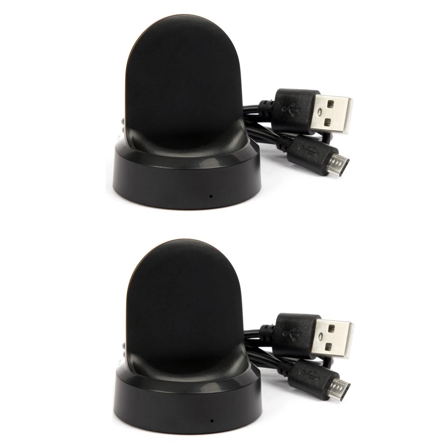 Front. Home Collection - Charging Dock Cradle Charger for Samsung Gear S2 / Gear S3 Frontier & Classic Smartwatch -2 pack.