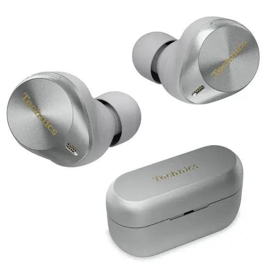 Technics Premium HiFi True Wireless Earbuds with Noise Cancelling, 3 Device  Multipoint Connectivity, Wireless Charging Silver EAH-AZ80-S - Best Buy