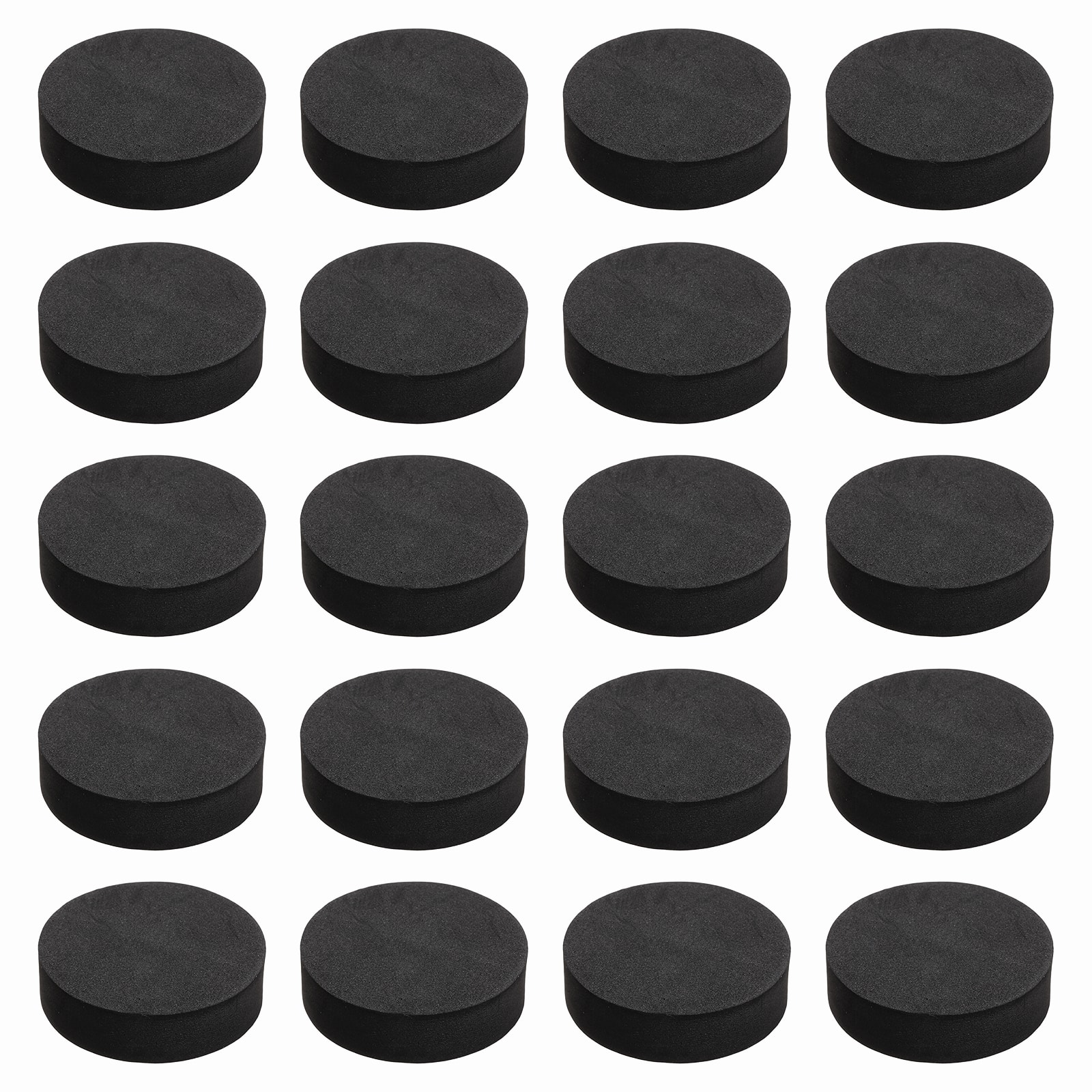 Unique Bargains - Single Sided Speaker Isolation Pads 55x16mm Round EVA Acoustic Foam Anti-Vibration Feet for Speaker Subwoofer, 32pcs - Black price history on PriceWatchPro