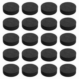 Unique Bargains - Single Sided Speaker Isolation Pads 55x16mm Round EVA Acoustic Foam Anti-Vibration Feet for Speaker Subwoofer, 32pcs - Black