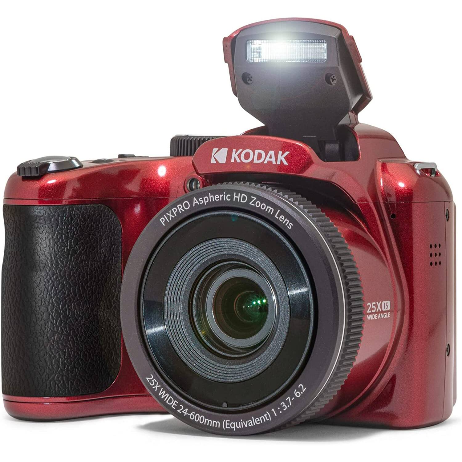 KODAK  
PIXPRO Aspheric HD Zoom Lens  
25X WIDE ANGLE  
25X WIDE 24-600mm (Equivalent)  
1:3.7-6.2  
25X IS  
WIDE ANGLE