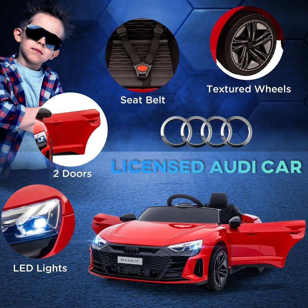 - Seat Belt
- Textured Wheels
- LICENSED AUDI CAR
- 2 Doors
- LED Lights
- RS e-tron GT