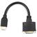 Alt View 3. Rocstor - 8IN HDMI TO DVI-D ADAPTER M/F GOLD PLATED CONNECTORS BLACK - Black.