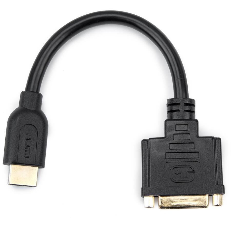 Alt View 2. Rocstor - 8IN HDMI TO DVI-D ADAPTER M/F GOLD PLATED CONNECTORS BLACK - Black.