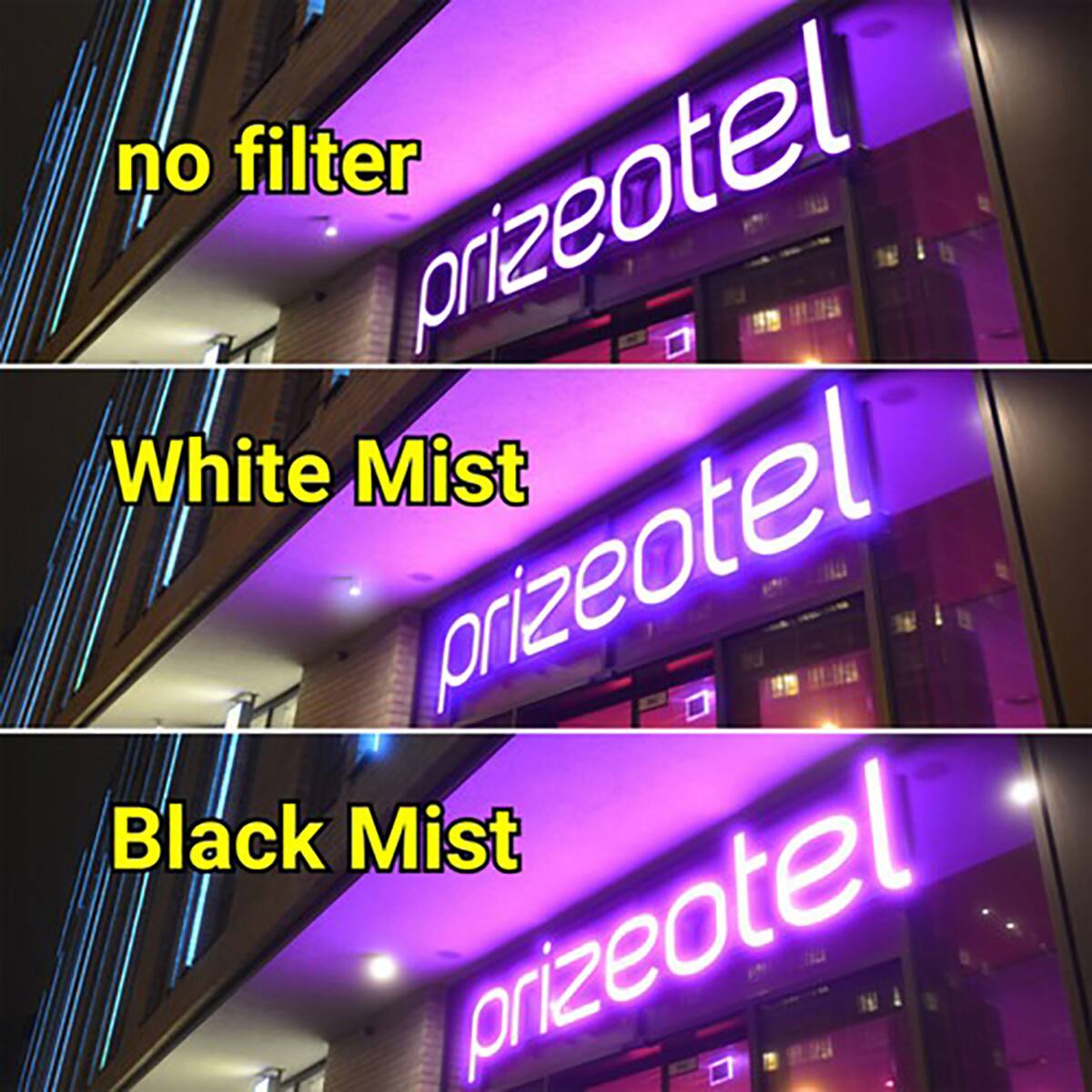 no filter prizeotel  
White Mist prizeotel  
Black Mist prizeotel